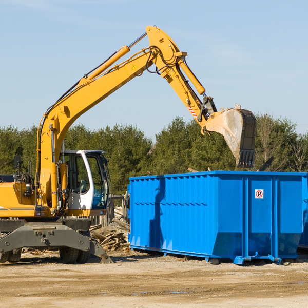 can i request a rental extension for a residential dumpster in Reliance